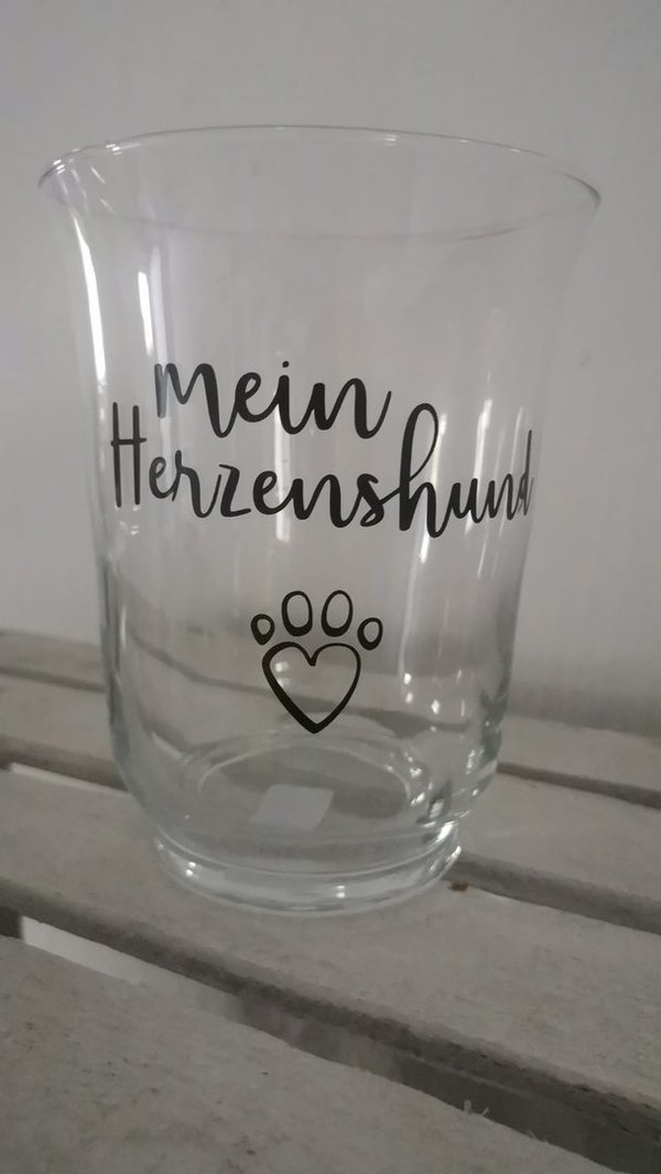 Vase "Mein Herzenshund"